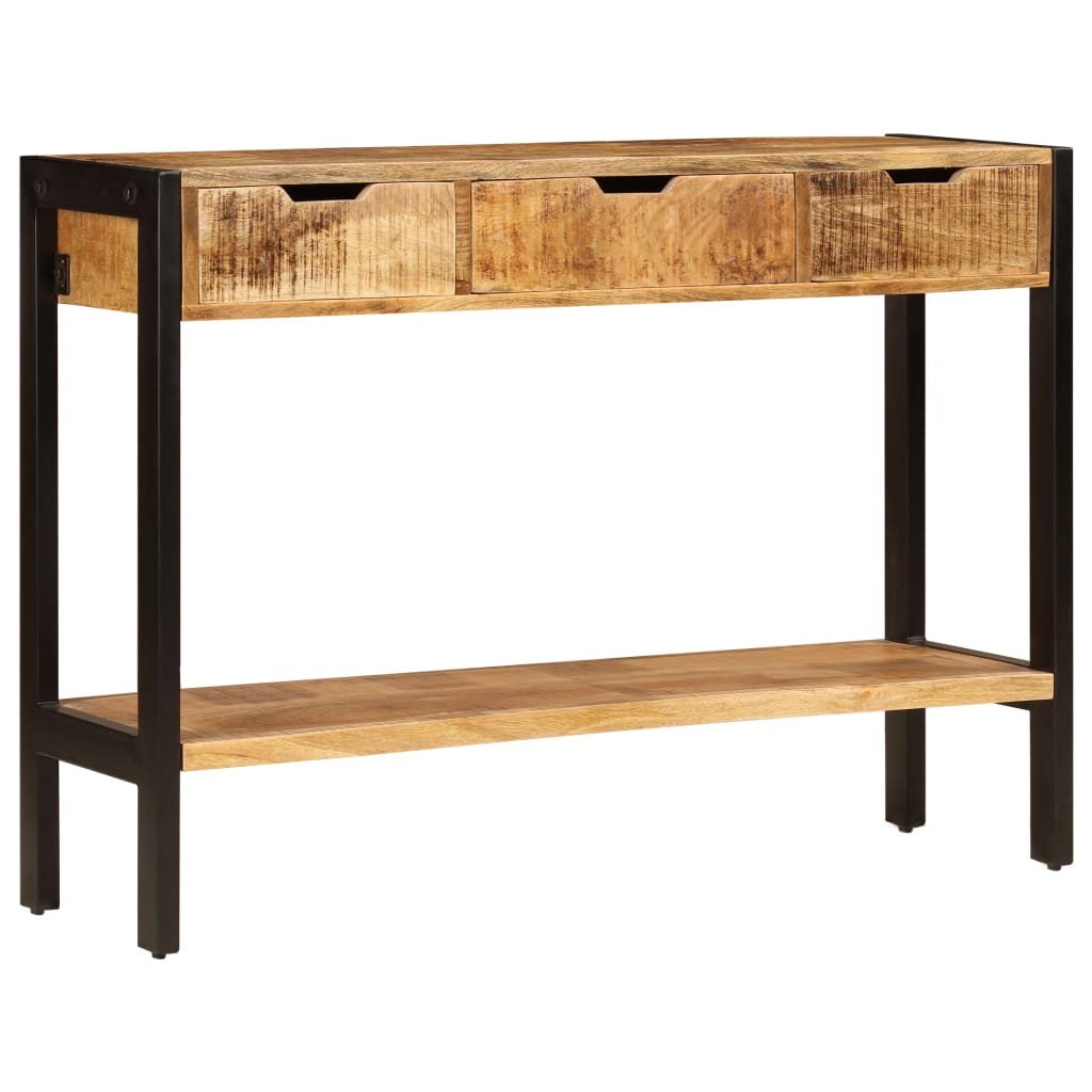 vidaXL Sideboard | Brown | Solid mango wood, powder-coated steel | Medium
