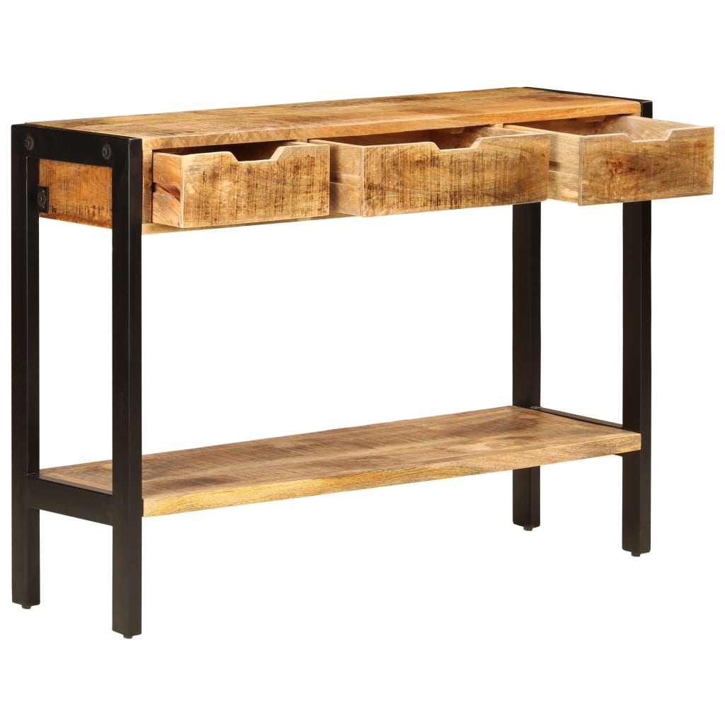 vidaXL Sideboard | Brown | Solid mango wood, powder-coated steel | Medium