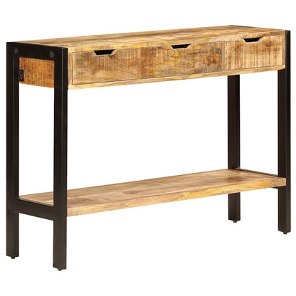 247406 vidaXL Sideboard with 3 Drawers 110x35x75 cm Solid Mango Wood