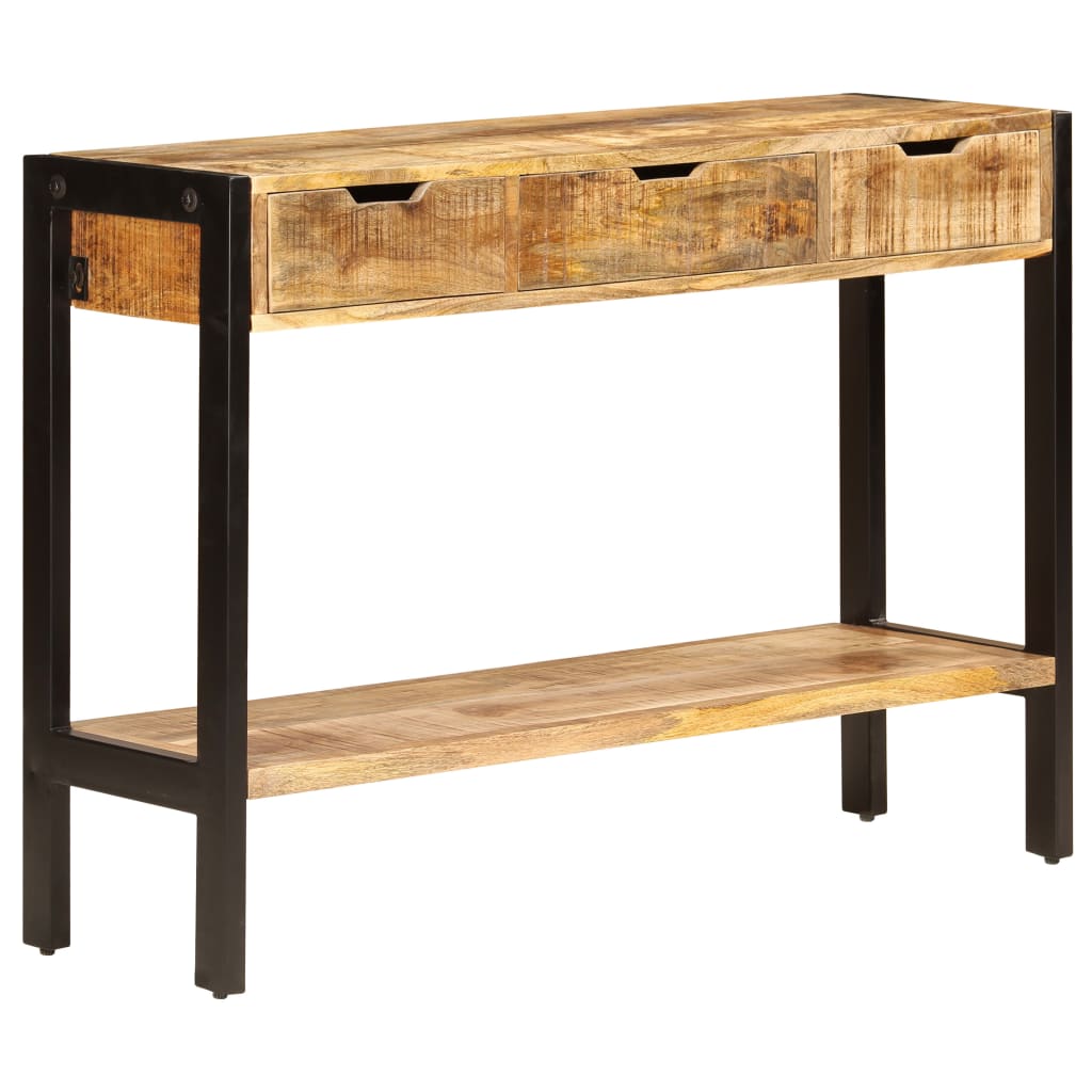 vidaXL Sideboard | Brown | Solid mango wood, powder-coated steel | Medium