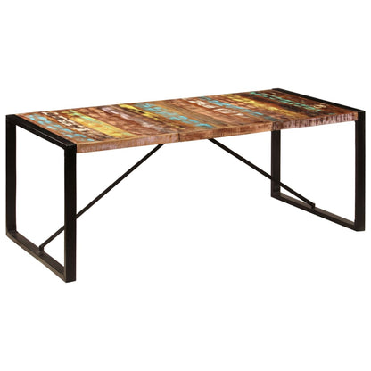 vidaXL Dining Table 200x100x75 cm Solid Reclaimed Wood