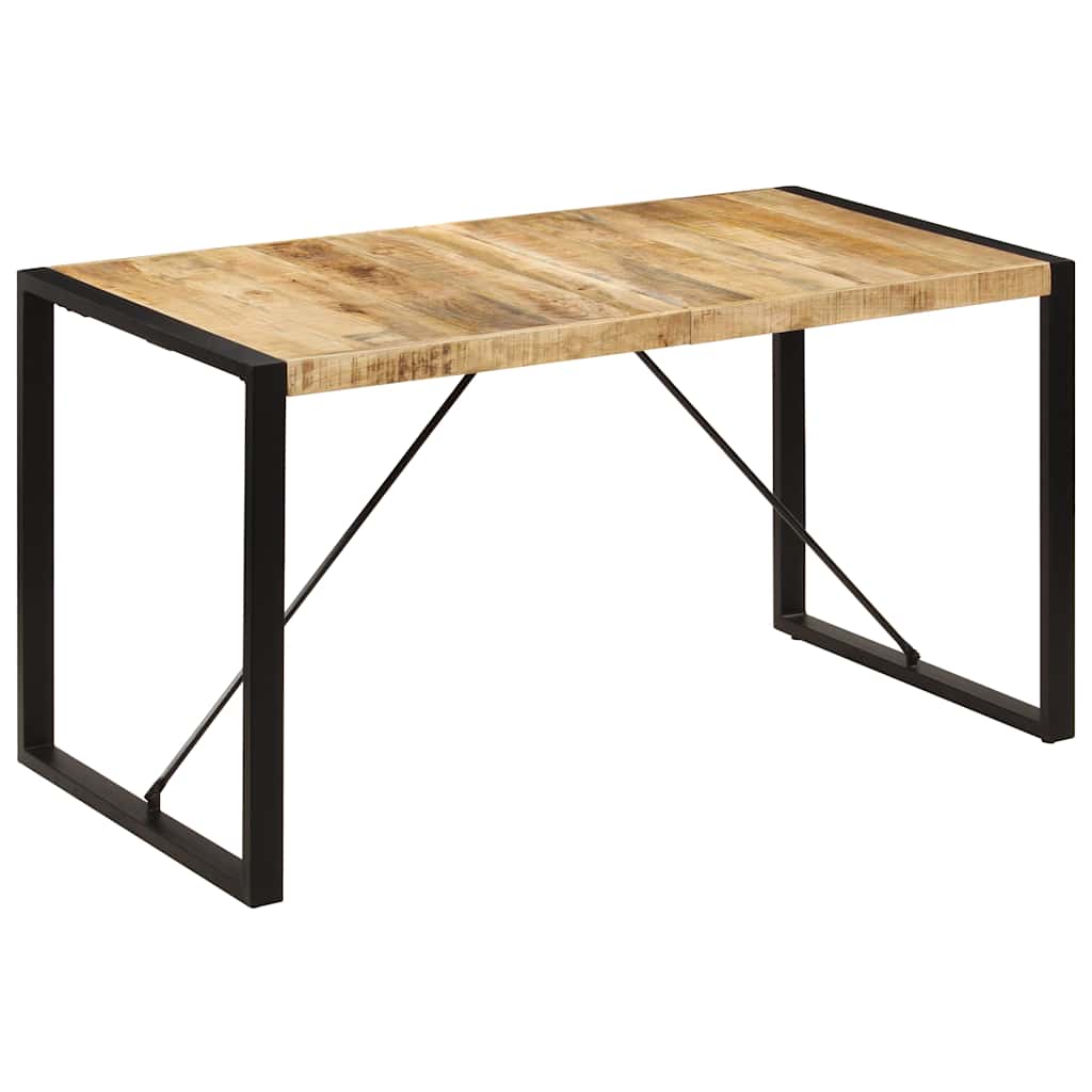 247420 vidaXL Dining Table 140x70x75 cm Solid Mango Wood