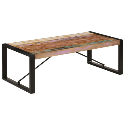 vidaXL Coffee Table | Multicolour | Solid Reclaimed Wood | 120 cm long | Durable