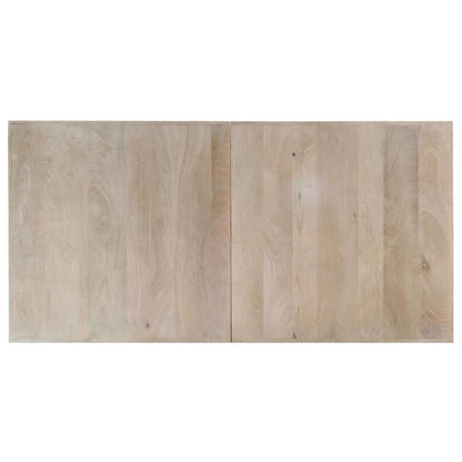 vidaXL Dining Table 140x70x75 cm Solid Bleached Mango Wood