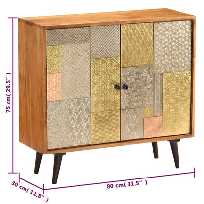 vidaXL Sideboard | Honey finish with colourful decorative panels