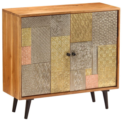 vidaXL Sideboard | Honey finish with colourful decorative panels