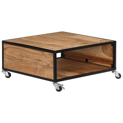 247684 vidaXL Coffee Table 70x70x32 cm Solid Acacia Wood
