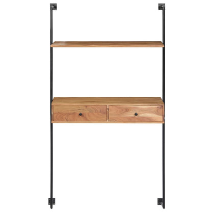 vidaXL Wall Desk 90x40x170 cm Solid Acacia Wood