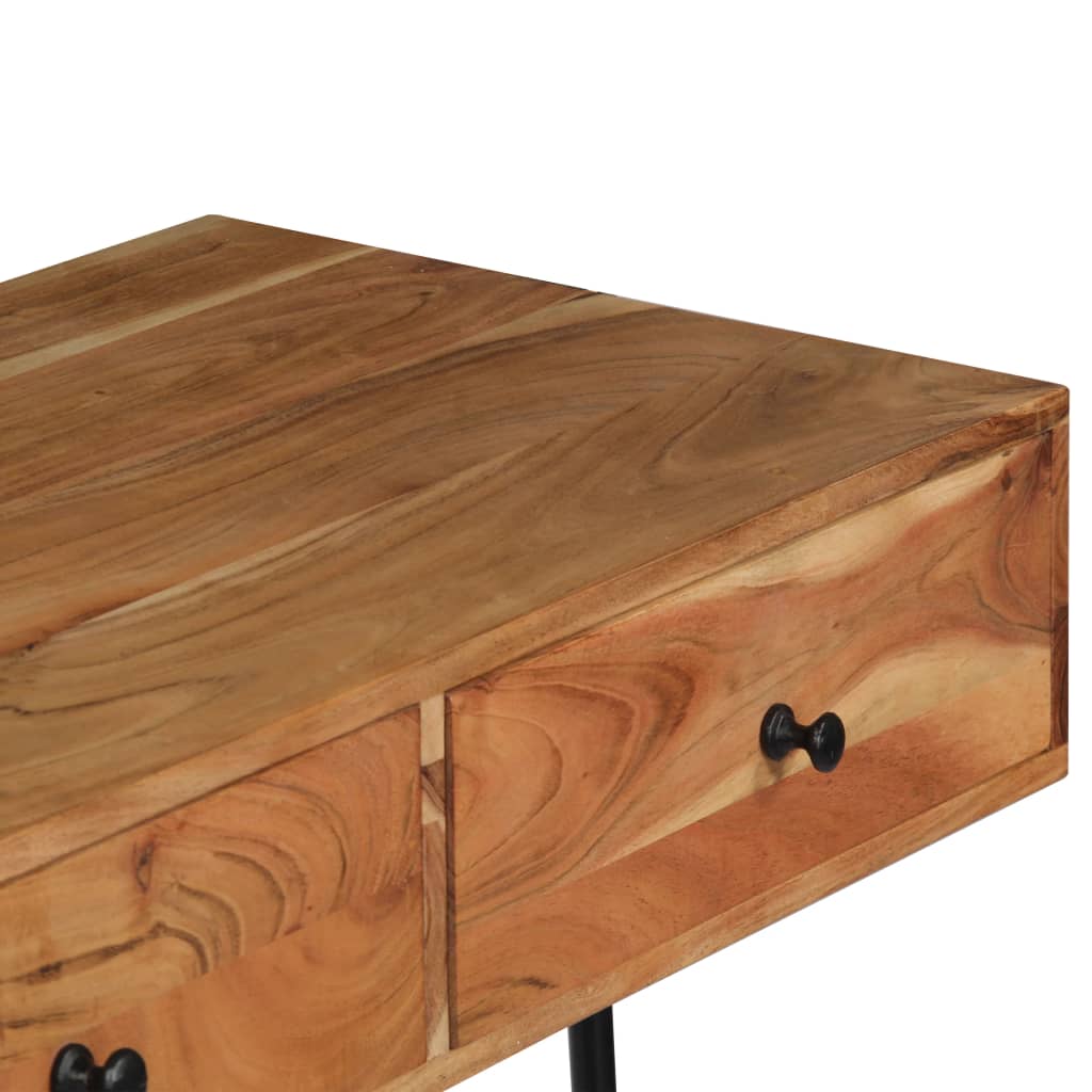 vidaXL Wall Desk 90x40x170 cm Solid Acacia Wood