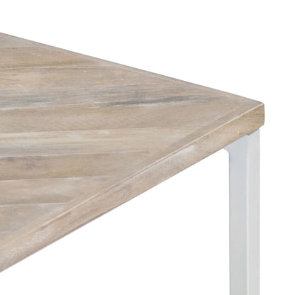 vidaXL Coffee Table 110x110x36 cm Solid Mango Wood