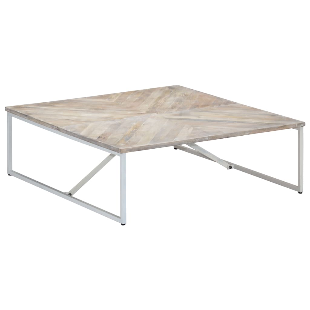 vidaXL Coffee Table 110x110x36 cm Solid Mango Wood