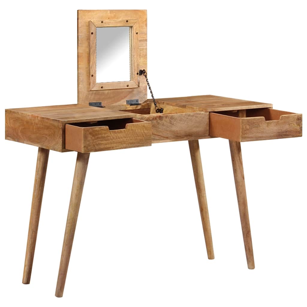 247700 vidaXL Dressing Table 112x45x76 cm Solid Mango Wood