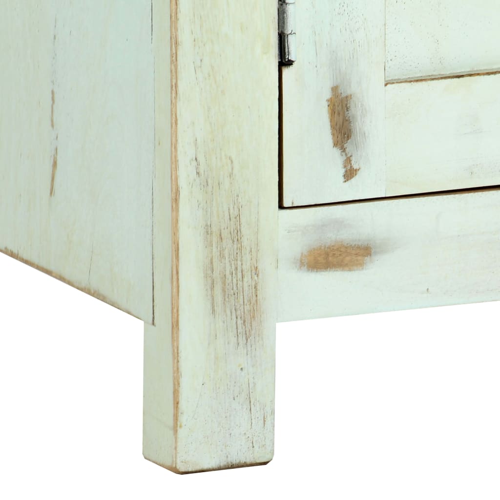 vidaXL Sideboard Light Blue 110x35x70 cm Solid Mango Wood