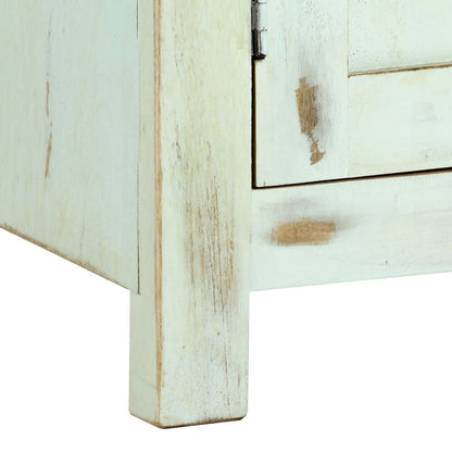 vidaXL Sideboard Light Blue 110x35x70 cm Solid Mango Wood