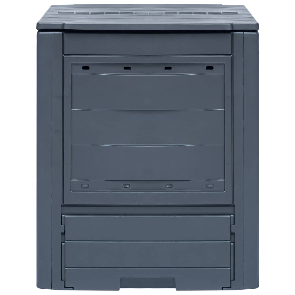 vidaXL Garden Composter Grey 60x60x73 cm 260 L