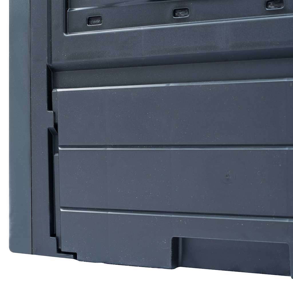 vidaXL Garden Composter Grey 60x60x73 cm 260 L