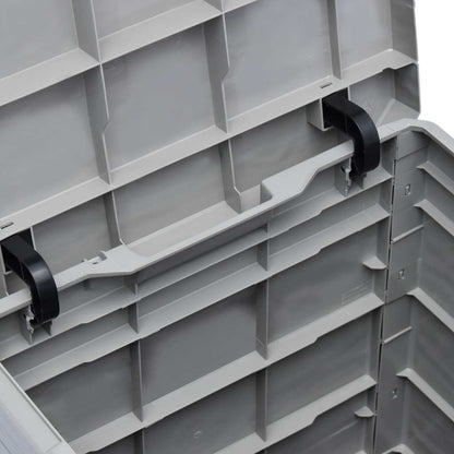 vidaXL Garden Storage Box 90 L Light Grey