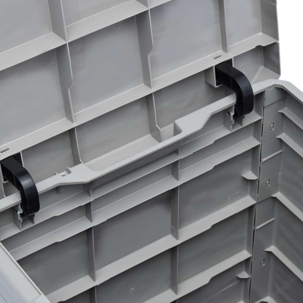vidaXL Garden Storage Box 90 L Light Grey