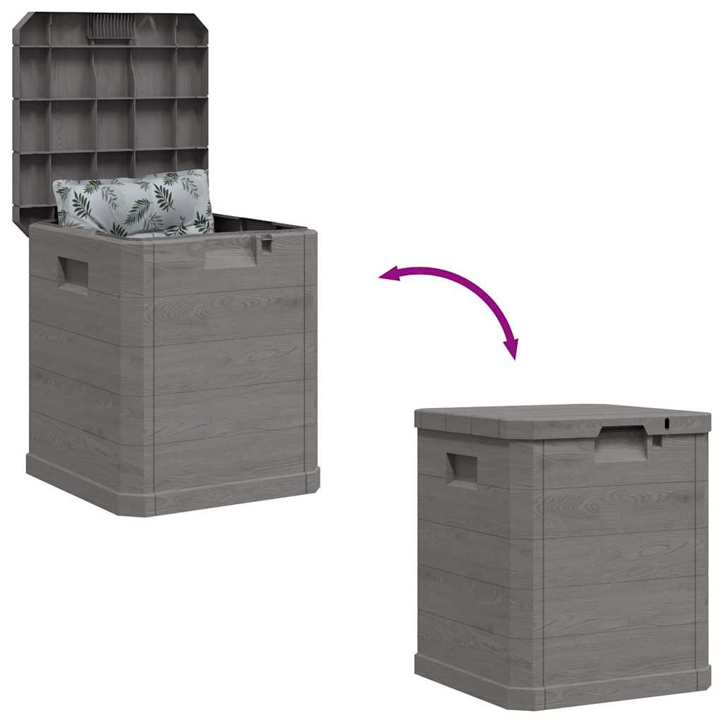 vidaXL Garden Storage Box 90 L Brown