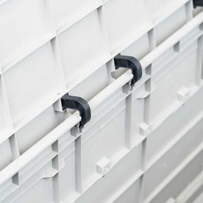 vidaXL Garden Storage Box 280 L Light Grey