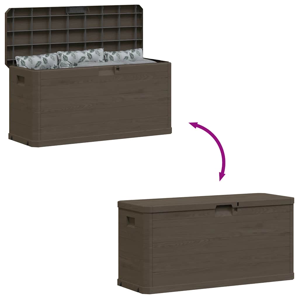 vidaXL Garden Storage Box 280 L Brown