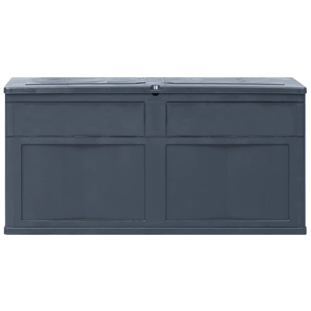 vidaXL Garden Storage Box 320 L Black