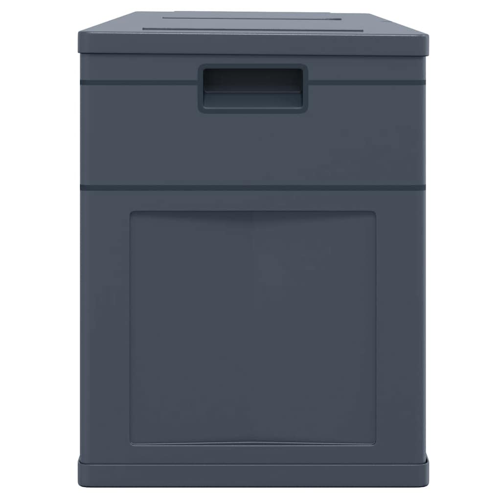 vidaXL Garden Storage Box 320 L Black