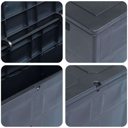 vidaXL Garden Storage Box 320 L Black