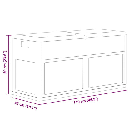 vidaXL Garden Storage Box 320 L Black