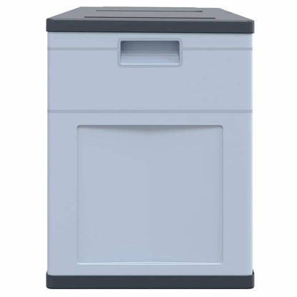 vidaXL Garden Storage Box 320 L Grey Black