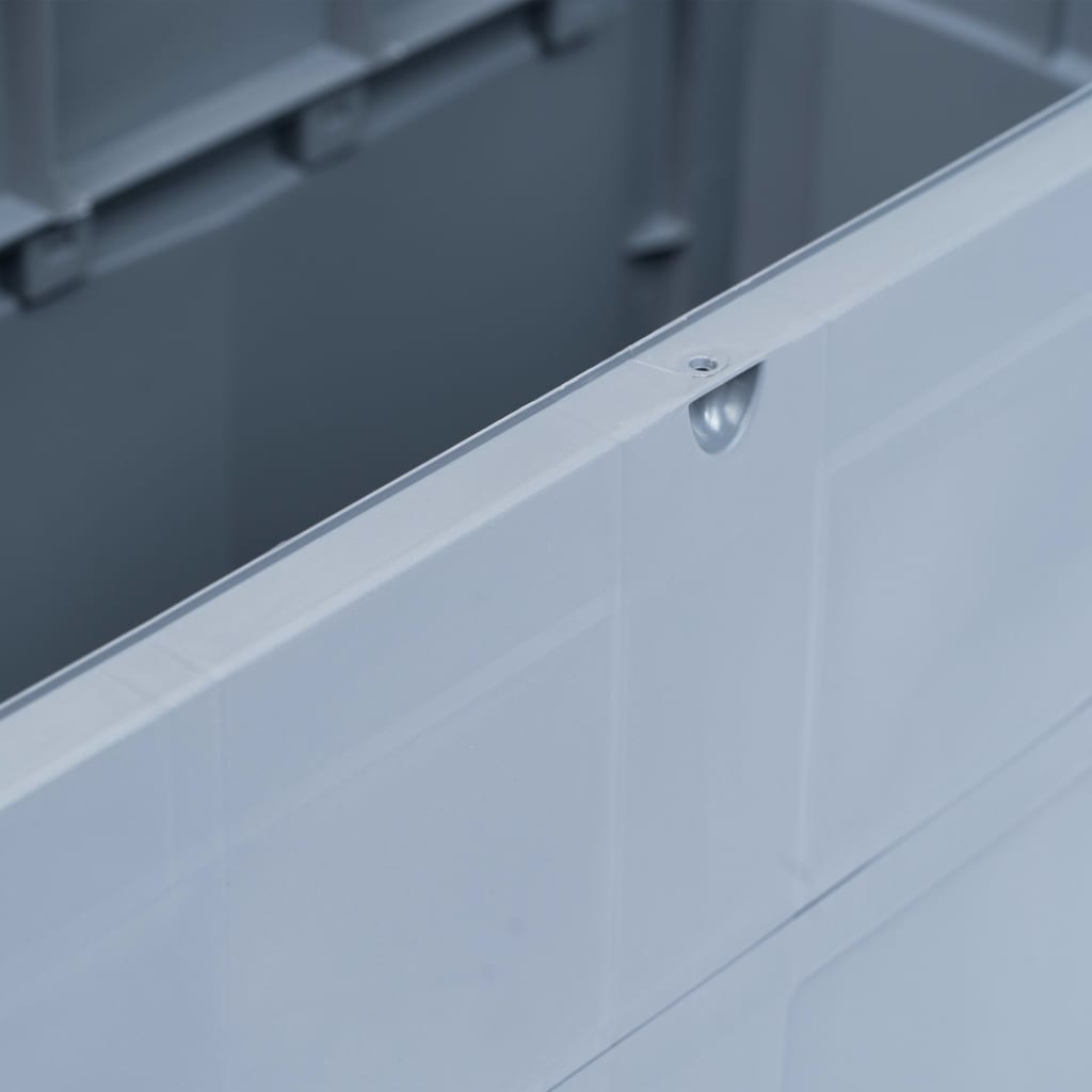 vidaXL Garden Storage Box 320 L Grey Black