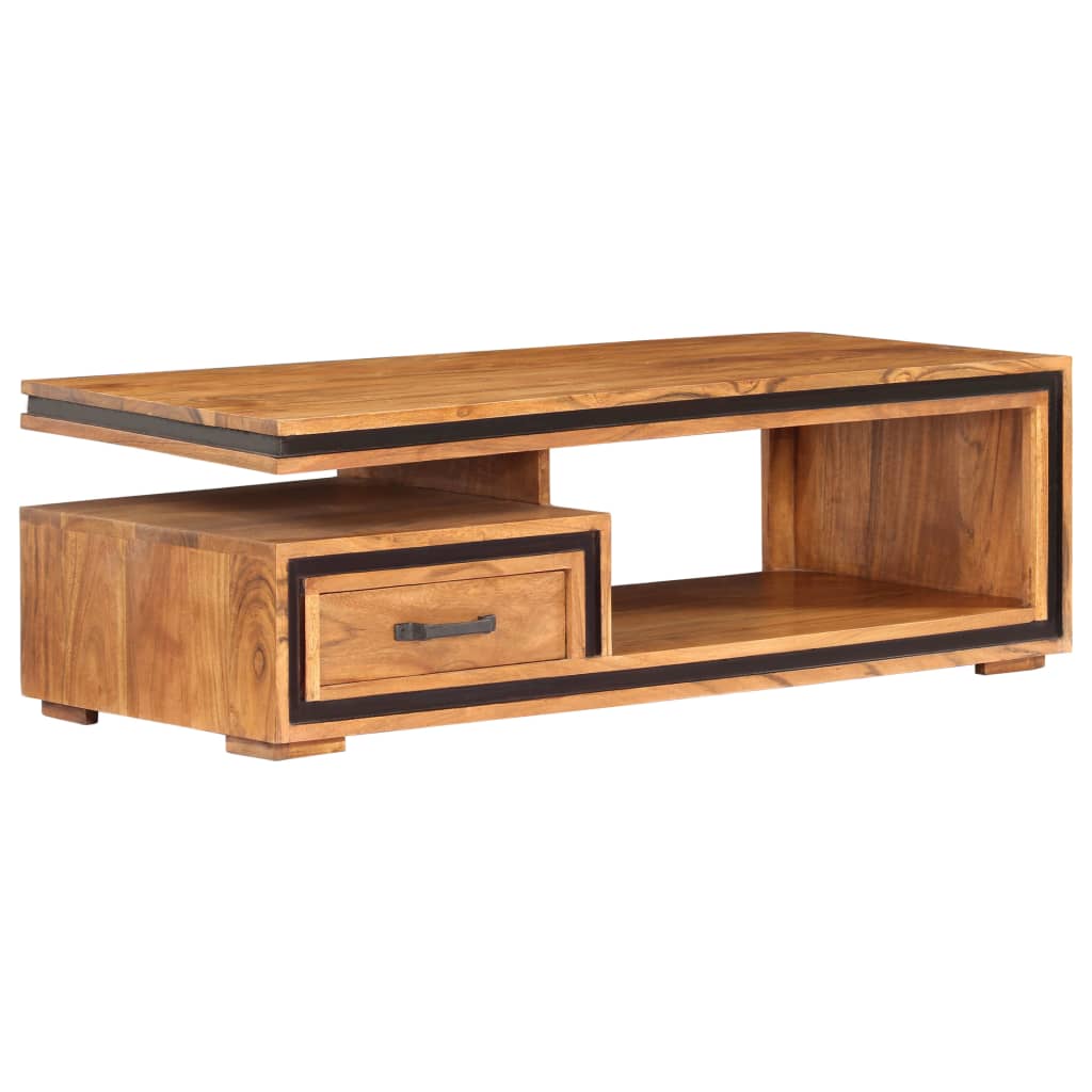 vidaXL Coffee Table 100x45x33 cm Solid Acacia Wood