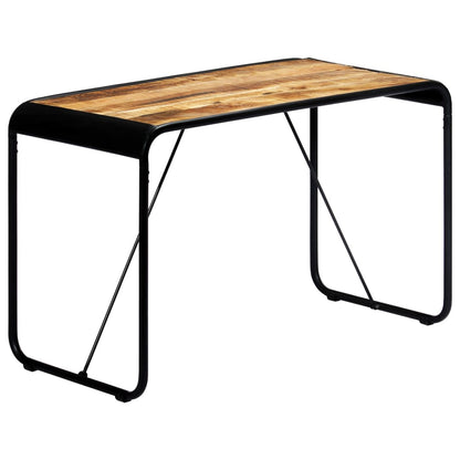 vidaXL Dining Table 118x60x76 cm Solid Rough Mango Wood
