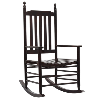 vidaXL Rocking Chair | Brown | Poplar hardwood | Standard |  Durable