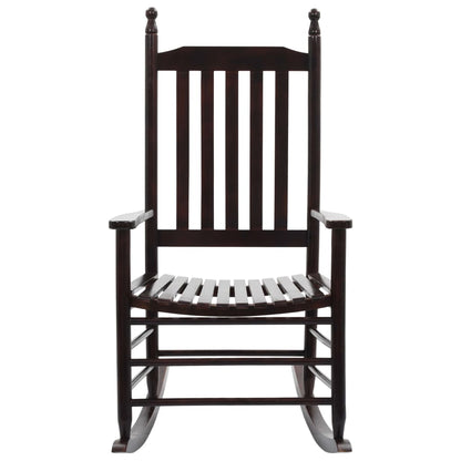 vidaXL Rocking Chair | Brown | Poplar hardwood | Standard |  Durable