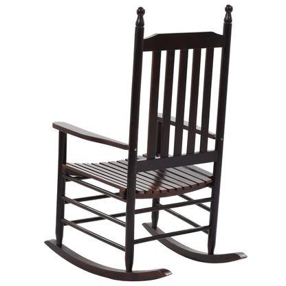 vidaXL Rocking Chair | Brown | Poplar hardwood | Standard |  Durable