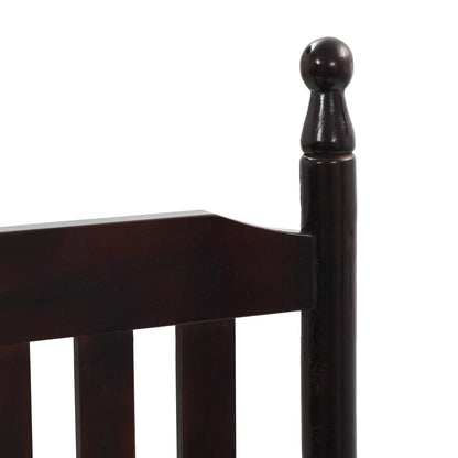 vidaXL Rocking Chair | Brown | Poplar hardwood | Standard |  Durable