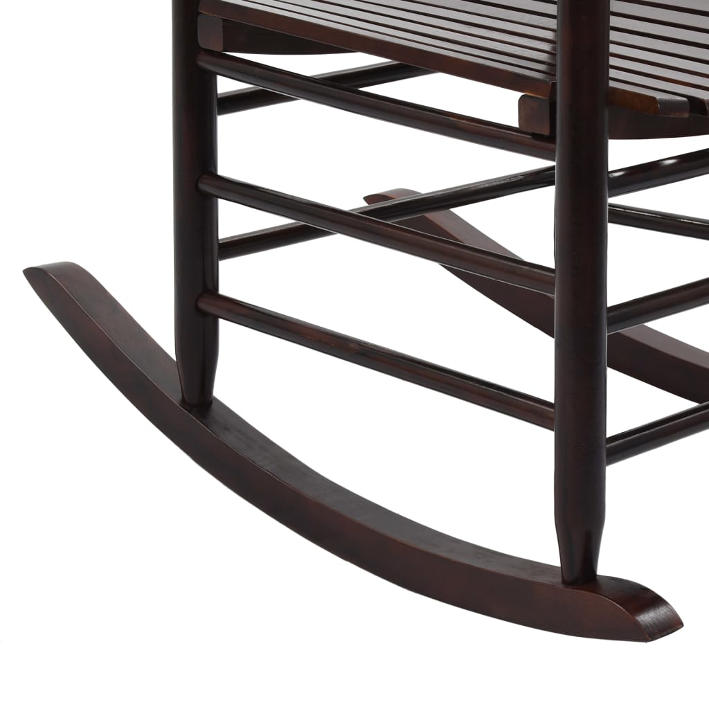 vidaXL Rocking Chair | Brown | Poplar hardwood | Standard |  Durable