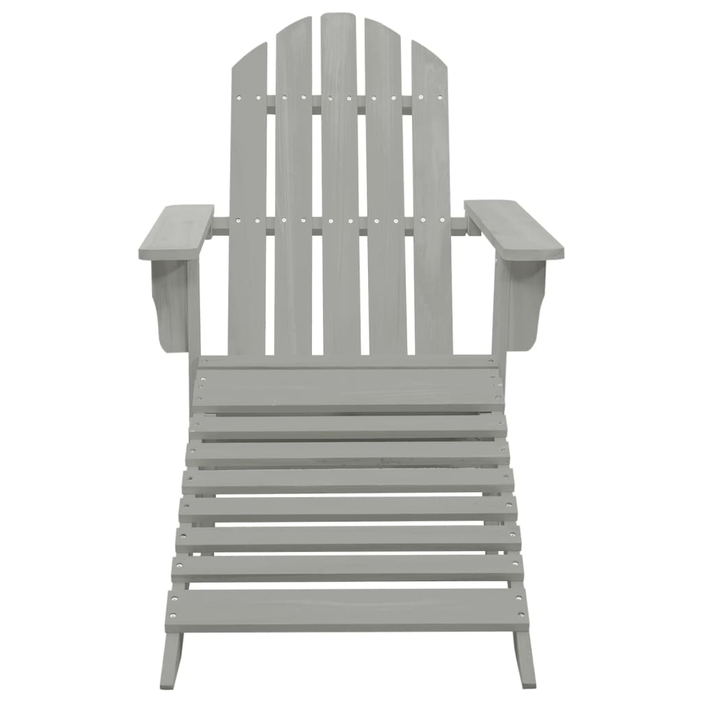 vidaXL Garden Chair | Grey | Hardwood | Large | Durable | Garden Chair