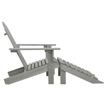 vidaXL Garden Chair | Grey | Hardwood | Large | Durable | Garden Chair