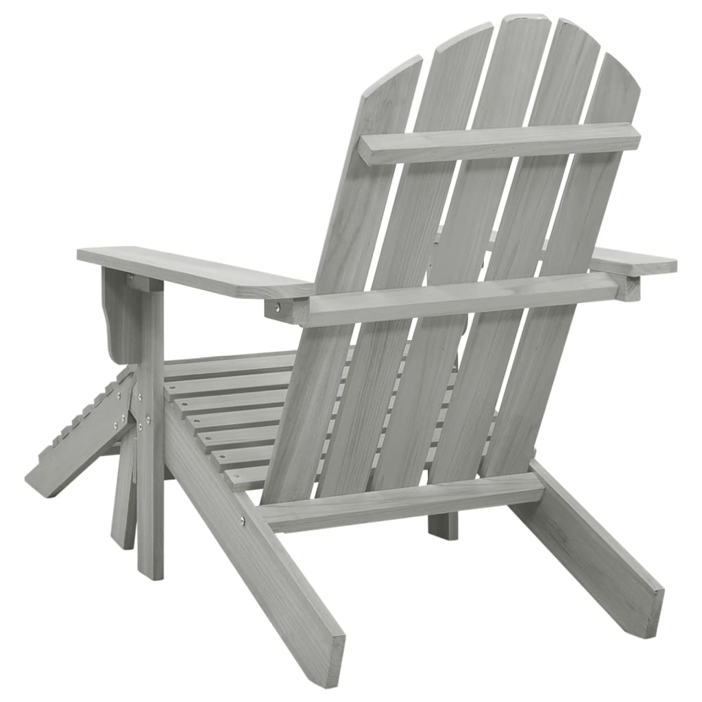 vidaXL Garden Chair | Grey | Hardwood | Large | Durable | Garden Chair