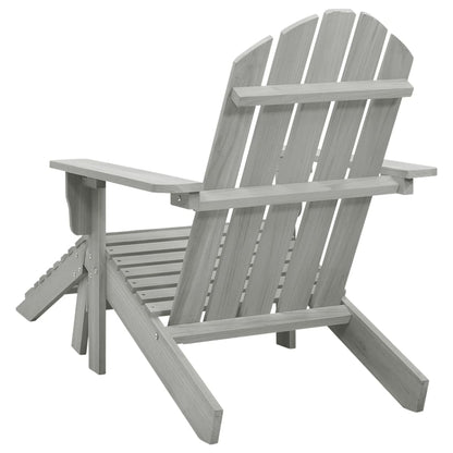 vidaXL Garden Chair | Grey | Hardwood | Large | Durable | Garden Chair