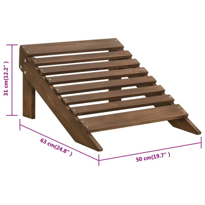 vidaXL Garden Chair | Brown | Hardwood | Large | Durable | Garden Chair