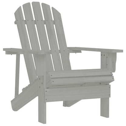 vidaXL Garden Chair | Grey | Hardwood | Medium | Durable | Garden Chair