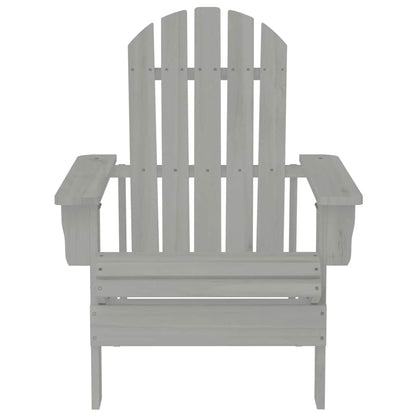 vidaXL Garden Chair | Grey | Hardwood | Medium | Durable | Garden Chair