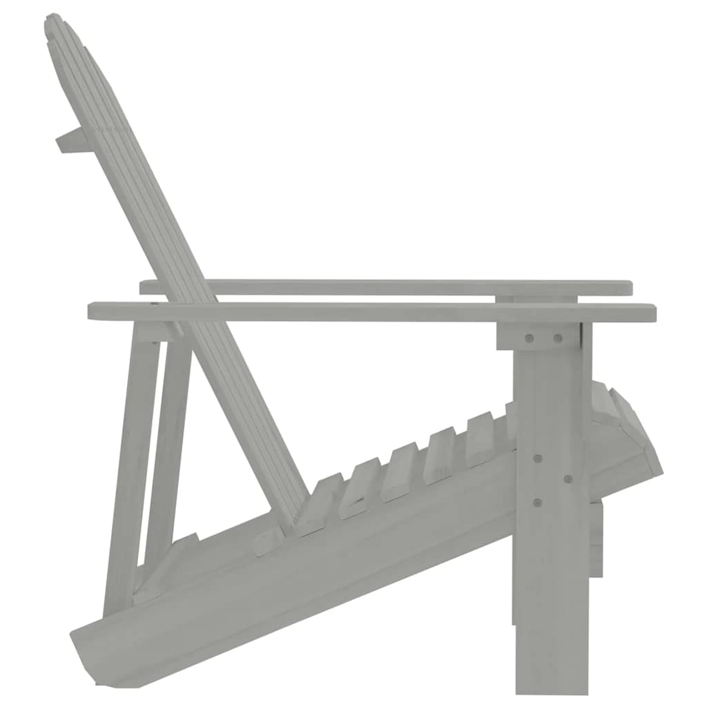 vidaXL Garden Chair | Grey | Hardwood | Medium | Durable | Garden Chair