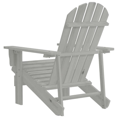 vidaXL Garden Chair | Grey | Hardwood | Medium | Durable | Garden Chair