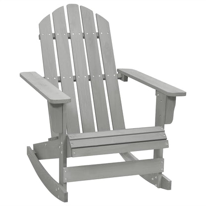 vidaXL Garden Rocking Chair | Grey | Hardwood | Standard | Durable