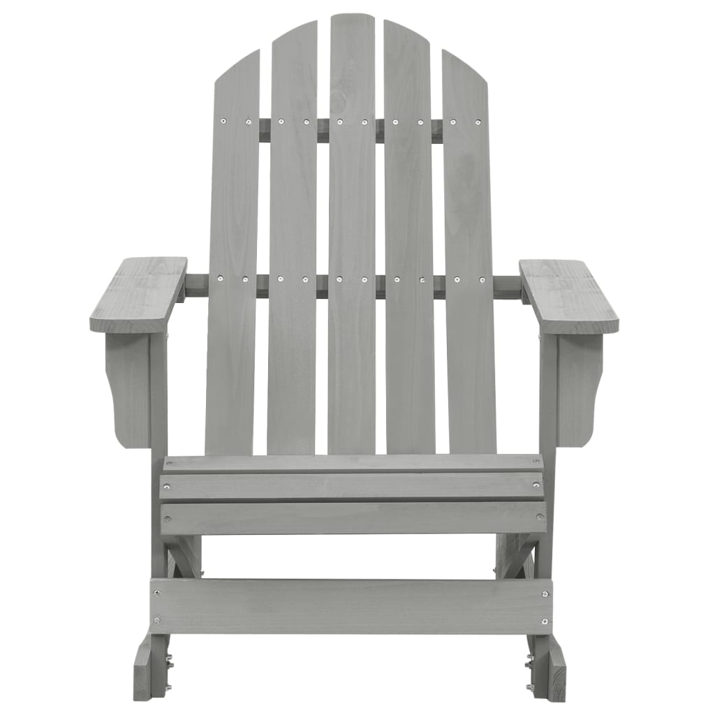 vidaXL Garden Rocking Chair | Grey | Hardwood | Standard | Durable