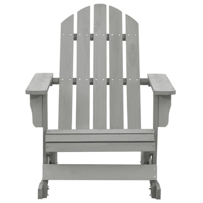 vidaXL Garden Rocking Chair | Grey | Hardwood | Standard | Durable